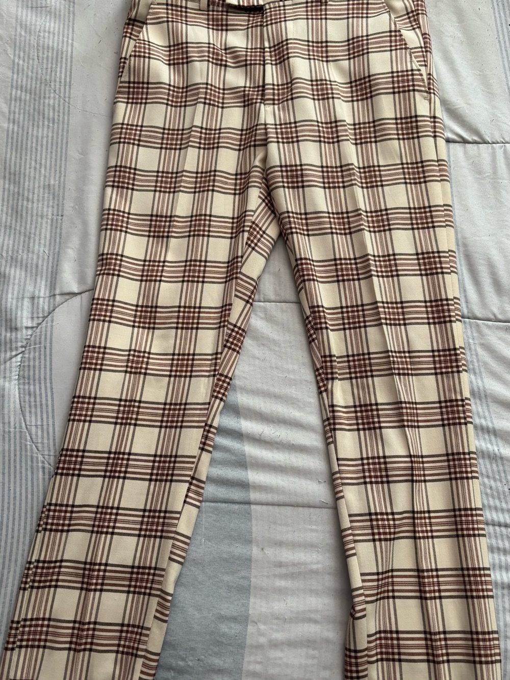 Men casual plaid pants